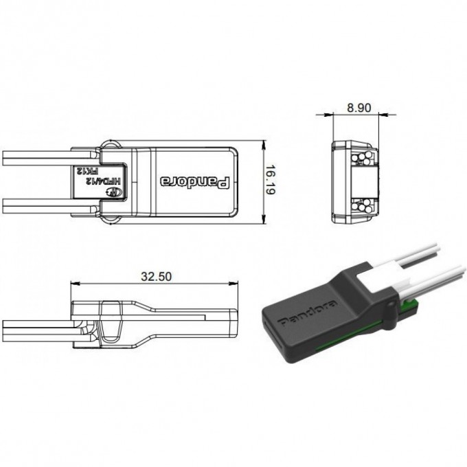Реле блокировки PANDORA BT-01 63003 Реле блокировки PANDORA BT-01 63003